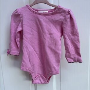 Jenny & Me 12M Girls Pink Long Sleeve Bodysuit